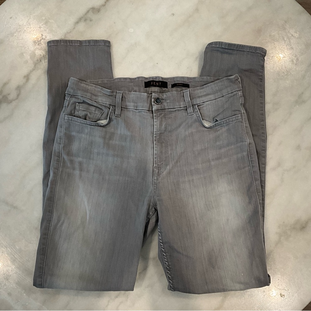 J Brand Slim Gray Jeans with Vintage Appeal